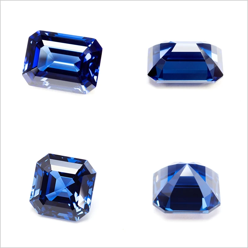 Lab Grown Sapphire Royal Blue Color Multiple Cuts Available Gems For Jewelry Setting&Custom Design Selectable Certificate