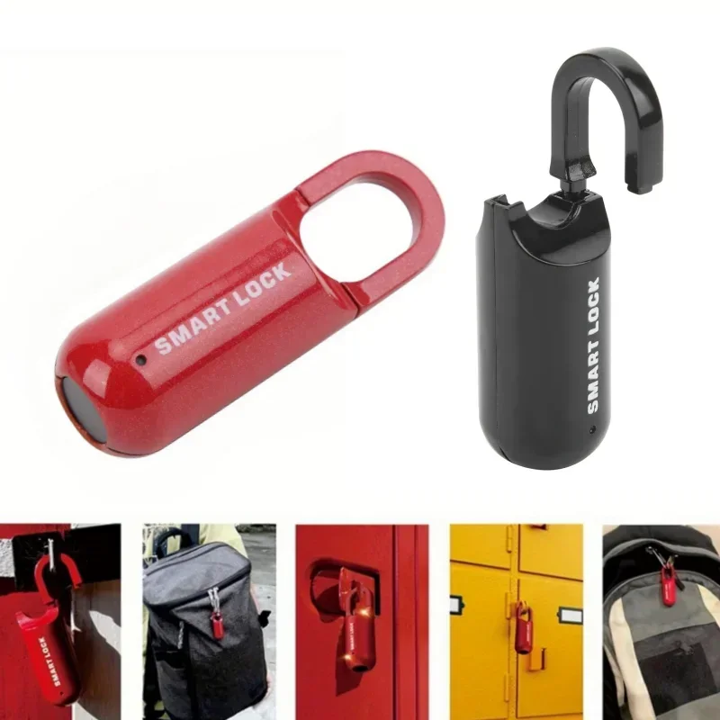 Fingerprint Lock Anti-theft Security USB Rechargeable Fingerprint Padlock Suitable for Luggage Gym Locker Lock