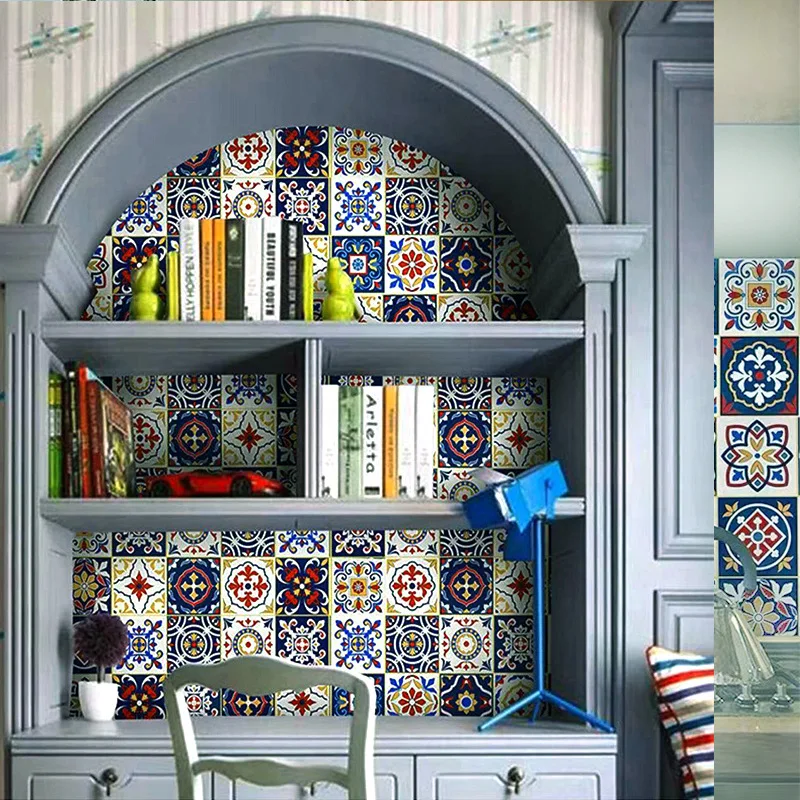 مربع صغير نمط الطوب ورق حائط ذاتي اللصق أثاث المطبخ تجديد غرفة المعيشة خلفية ملصق ذاتي اللصق #1