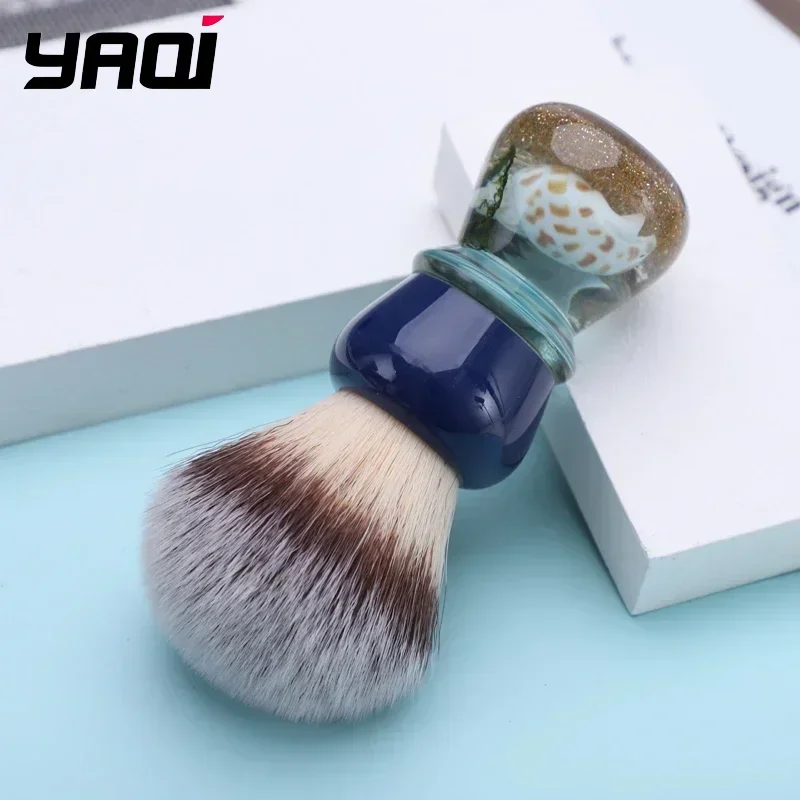 2026 YAQI Shaving Brush YAQI Atlantis 24mm Synthetic Hair Mens Wet Shaving Brush Collectibles Birthday Gift For Boyfriend