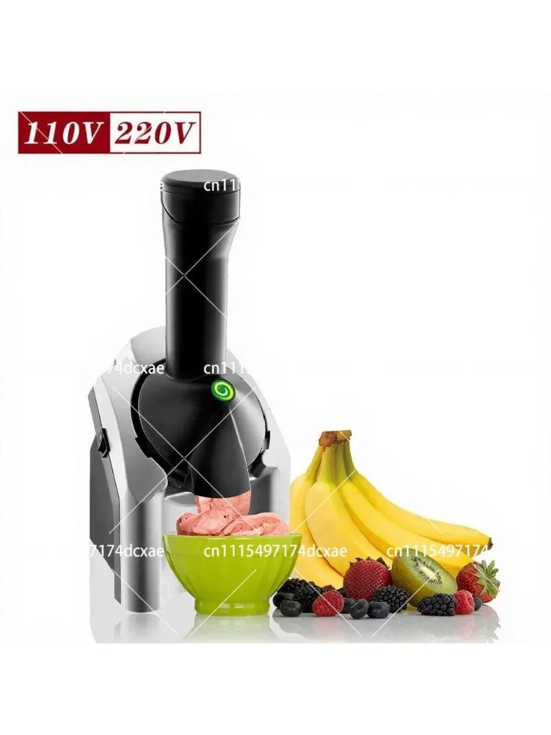 Household Electric Ice Cream Maker Fruit Yogurt Smoothie Machine, Small Portable Frozen Dessert Maker
