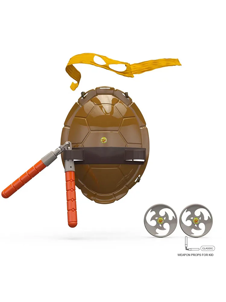 Neue Kinder Mutant Ninja Turtles Schildkröte Shell Set Kind Cartoon Cosplay Requisiten Party Kostüme Liefert Jungen Coole Spielzeug Geschenke