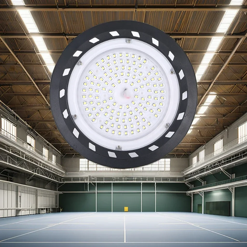 YOUWIN High Quality 100w/150w/200w UFO LED Highbay Light Indoor Warehouse Gymnasium PC Material IP65 Rating Industrial