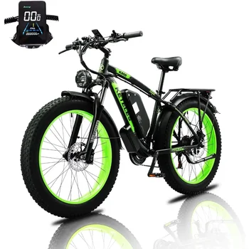 Image Electric Bike for Adult,1000W/2000W 48V 17.5AH/23AH,26''x4 Fat Tire Ebike for Adults Up to 27MPH/35MPH Hydraulic Disc Brake