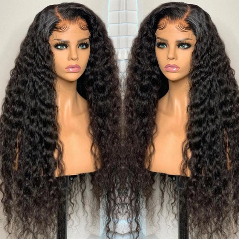 Brazilian Kinky Curly Lace Front Wig Remy Human Hair 13x4 HD Transparent Lace Frontal Wigs for Women 4x4 Lace Closure Wig Sale