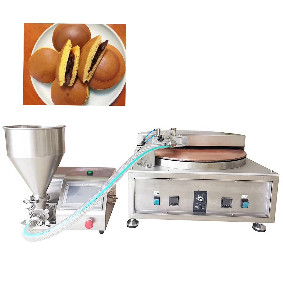 Customized Fully Automatic Dorayaki Cake Making Machine High Efficiency Touchscreen Control 304 Stainless Steel