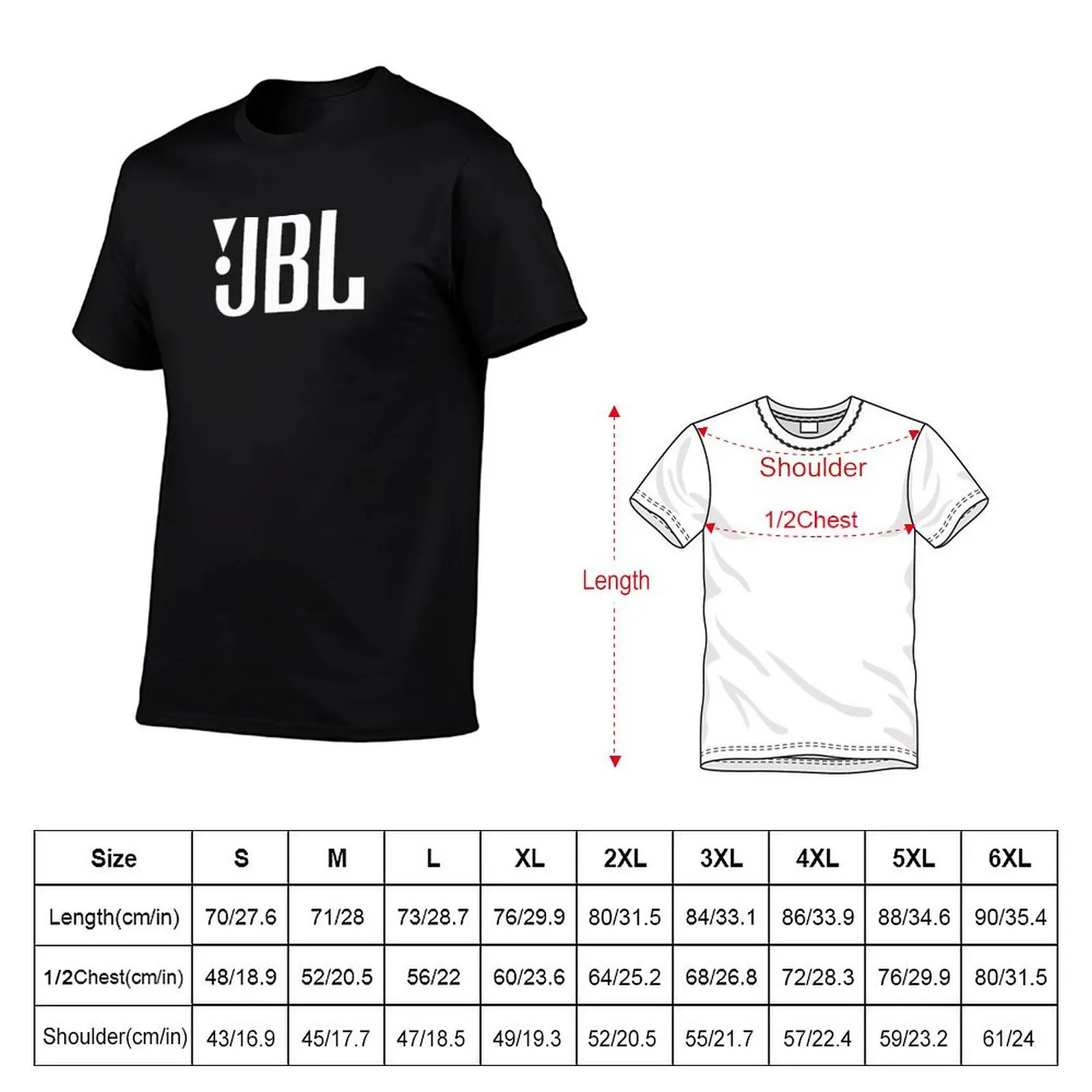 jbl vinyl decal T-Shirt hippie clothes plain mens t shirts casual stylish