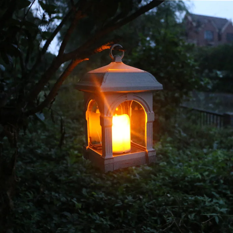 

Modern Popular Outdoor Solar Swing Candle Style Retro Lamp Decoration Courtyard Solar Personalized Atmosphere Hanging Lamp