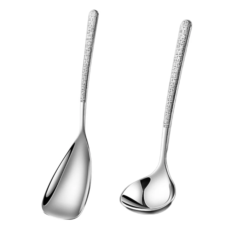 Convenient and Practical Spoon Set Efficient Soup Spoon and Serving Spoon Elegant Spoon Set for Entertaining Guest Drop Shipping