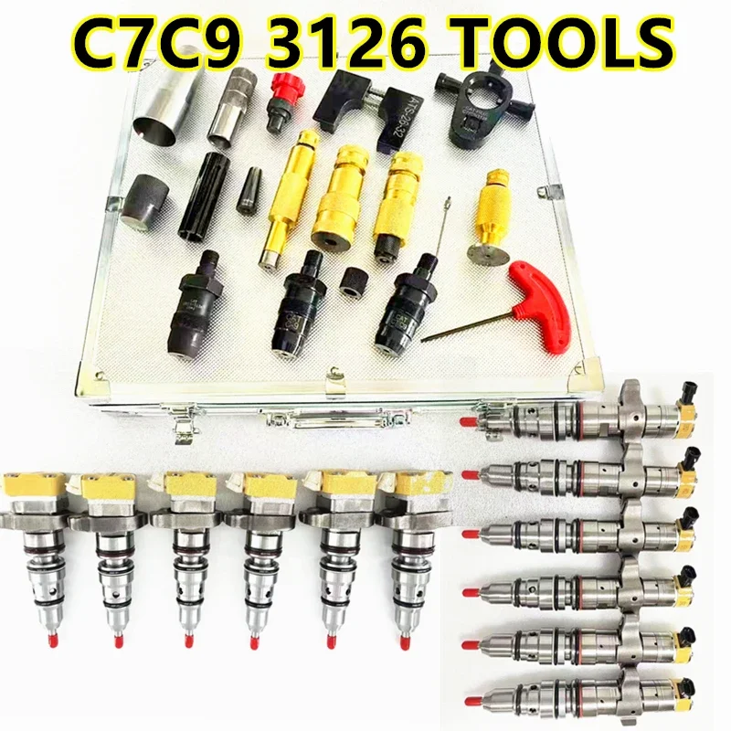 Für Cat C7C9 3126 Injektor-Demontage, Startsprühinspektion, Magnetventil, AHE Hubweg-Dynamikmessung, Reparaturwerkzeuge – Detail 1