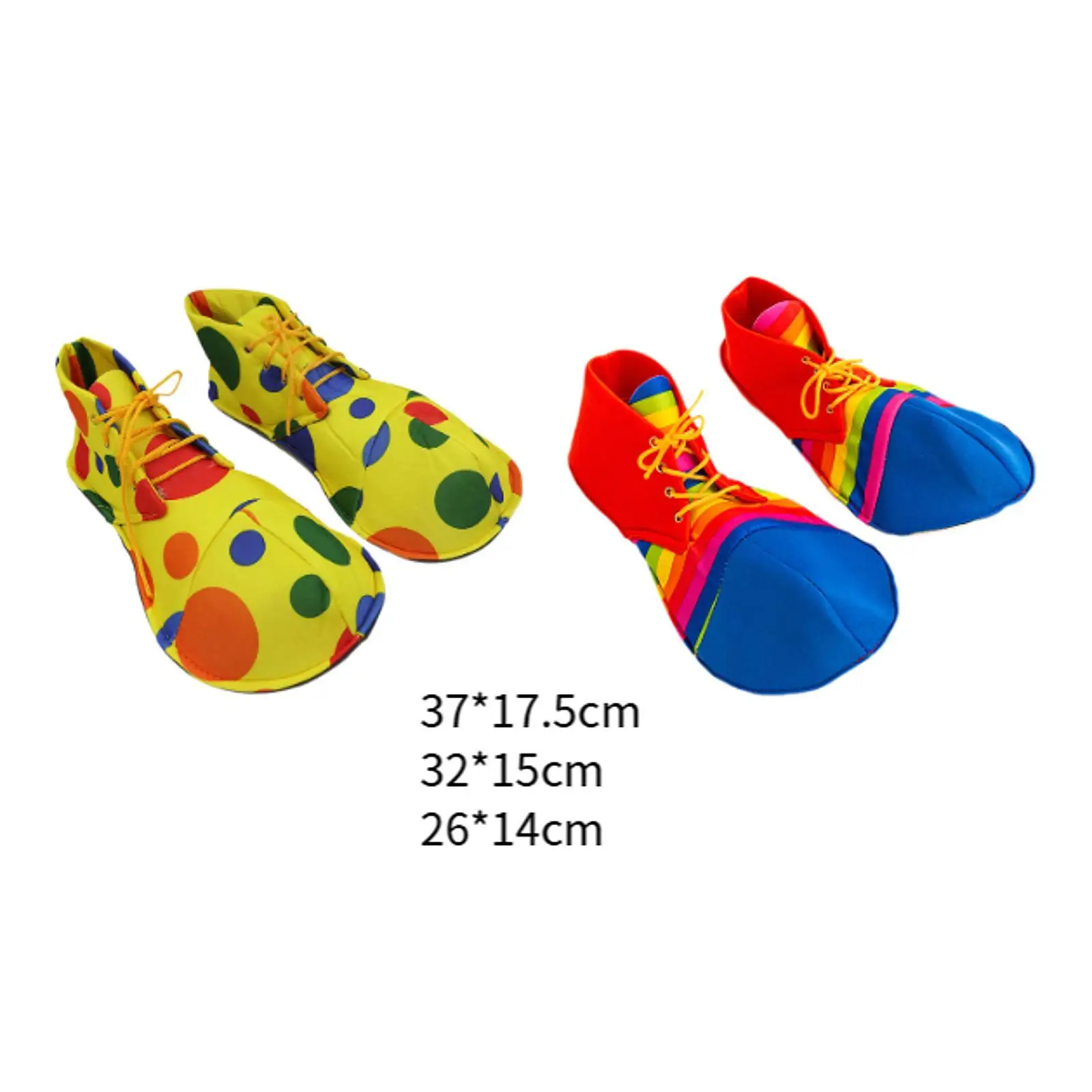 Jumbo Clown Shoes Halloween Carnivals Multicolor Cosplay Props for Men Women
