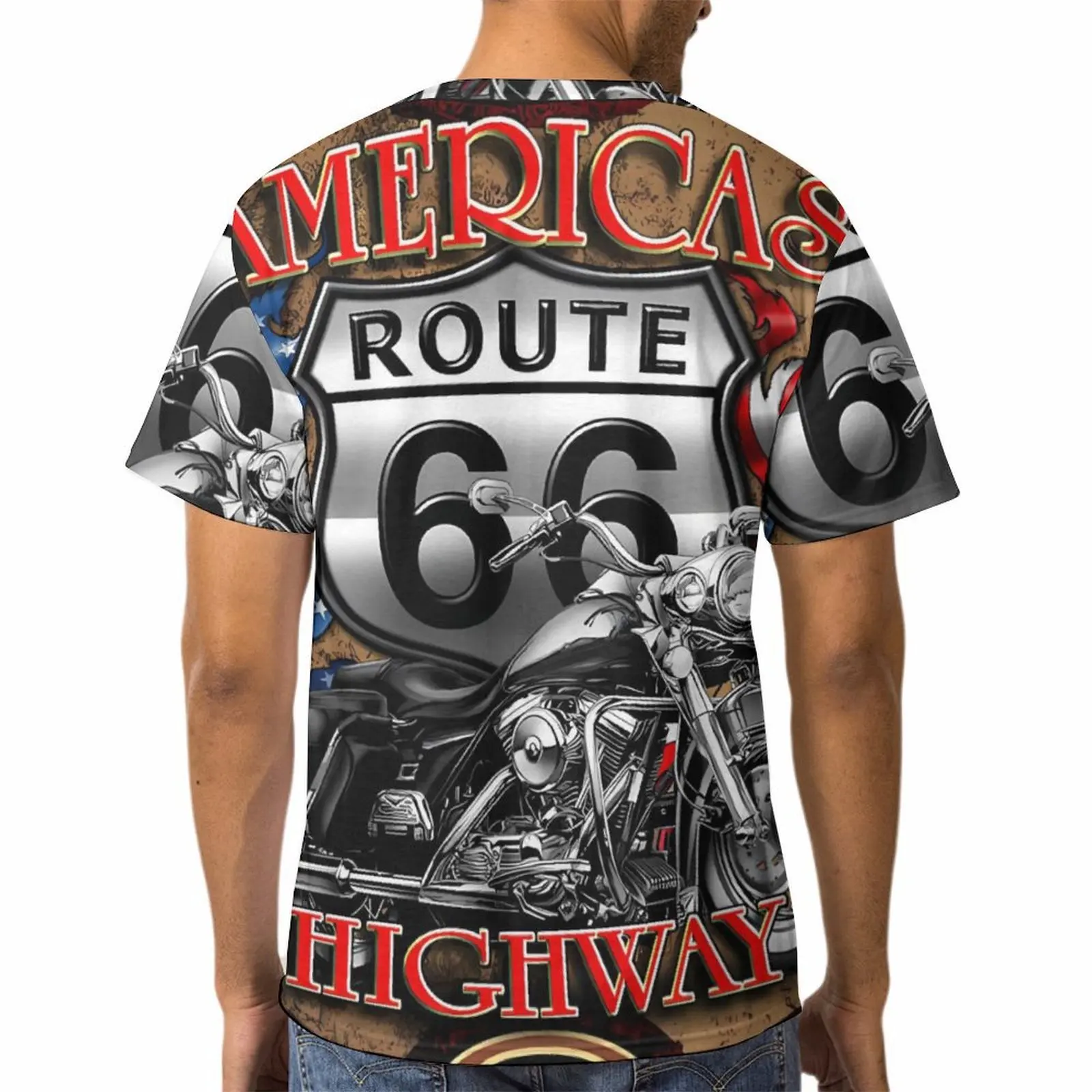 Vintage Motorbike Print Clothes Men Graphic T shirts Men's Summer Clothes T-shirts Men Short Sleeve Tee Vintage Graphic T shirts