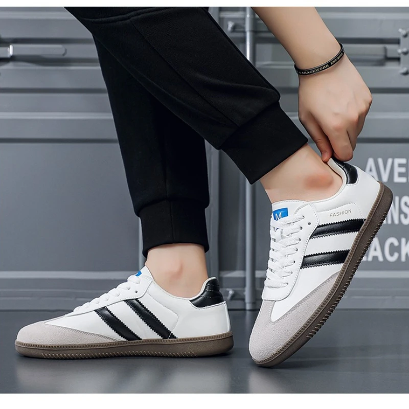 

Men's Vulcanized Rubber Soft-soled Brand Original Design Four-season Low-top Ultra-light Shallow-mouth Walking Fashion Sneakers