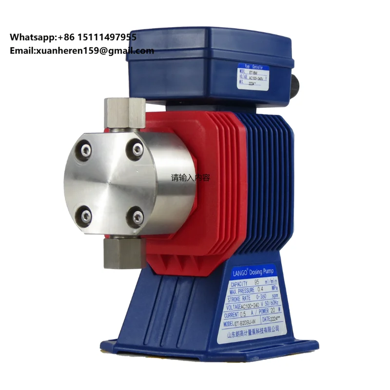 

ET-B10SU Термостойкий электромагнитный мембранный насос Прецизионный дозирующий насос с импульсным управлением 5–24 В Головка SS316 для питья