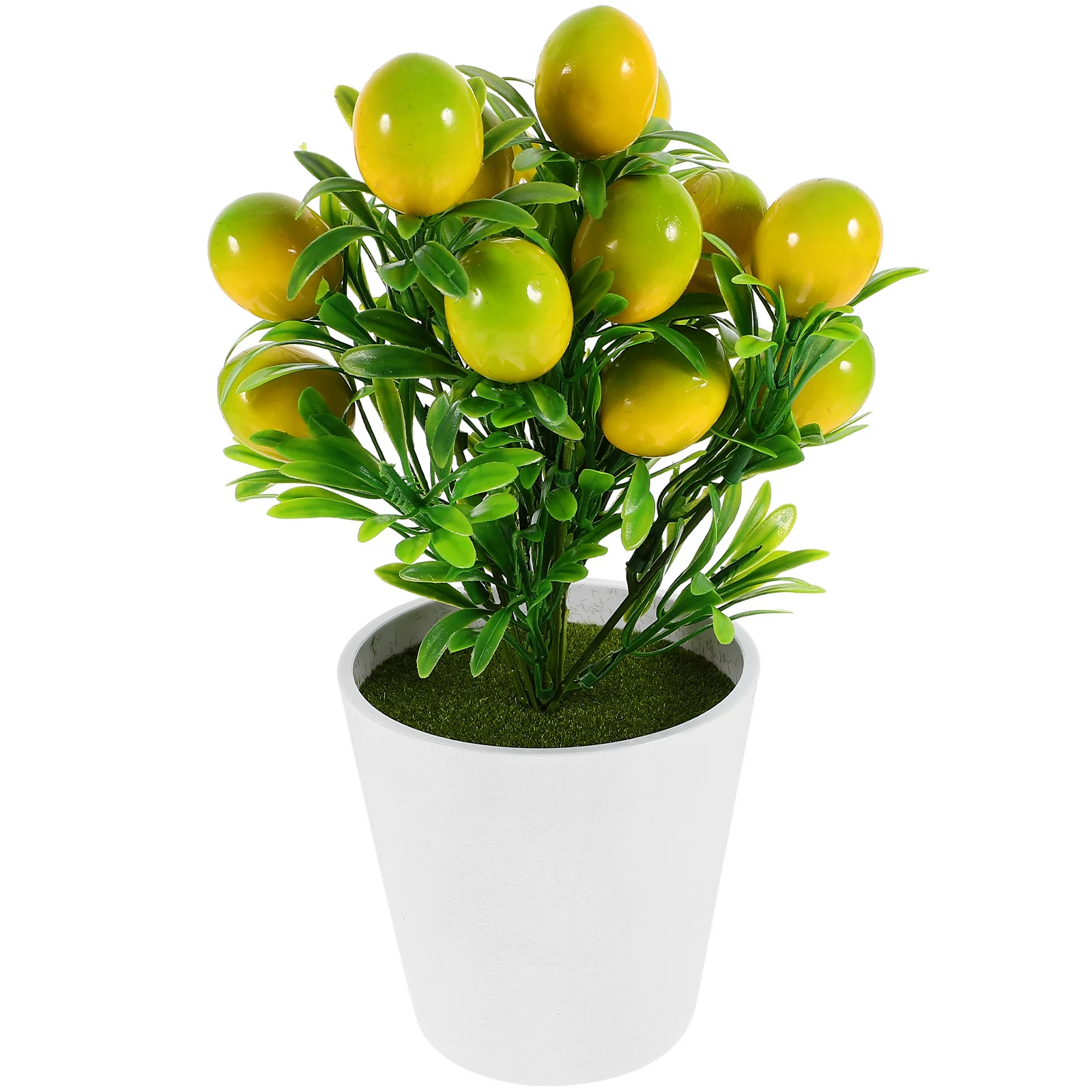 

Lemon Branch Artificial Stem Branches Simulation Bonsai Tree Faux Bendable Lemons