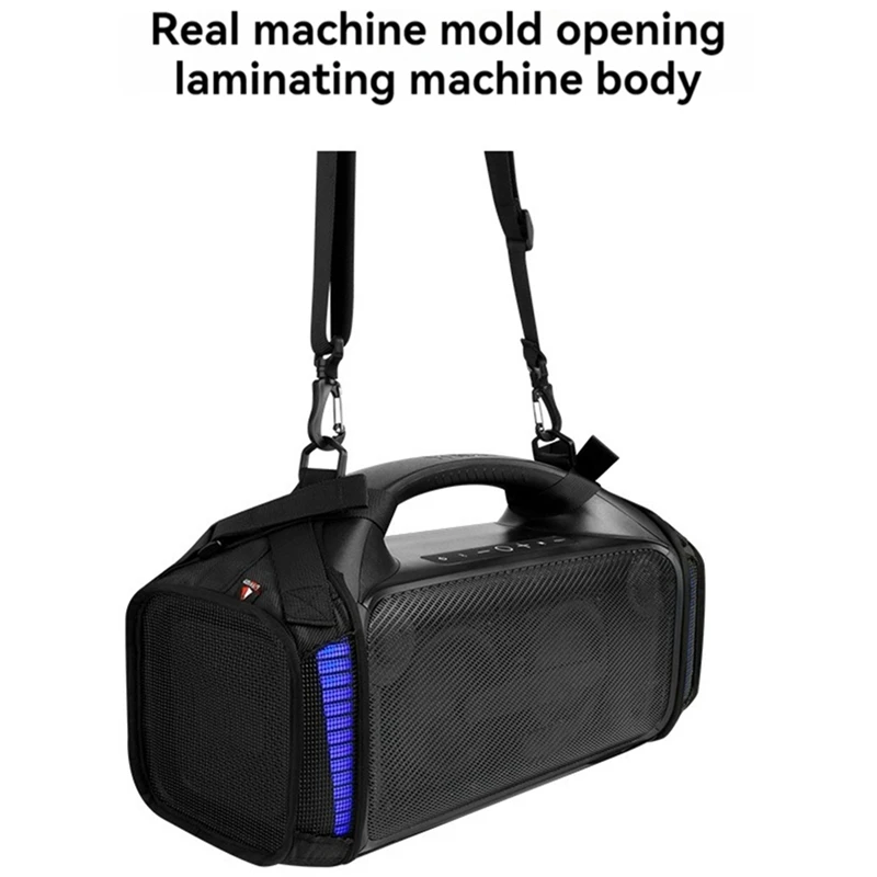 Portable Carrying Strap Case Nylon Fall-Proof Speaker Case With Adjustable Shoulder Strap For Tribit Stormbox Blast