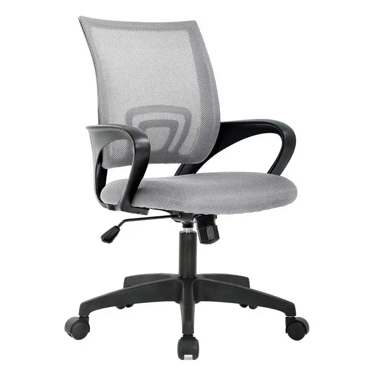 

Morden Popular Style Fixed Armrest Computer Ergonomic Mesh Grey Executive Office Chair