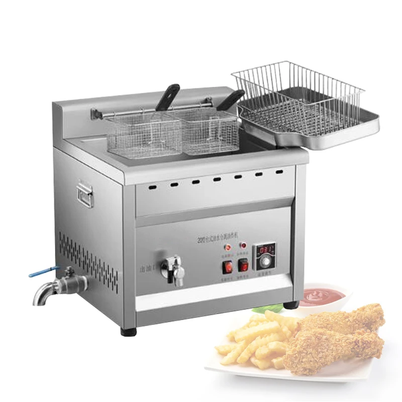 

Oil Water Separation Frying Pan Commercial Large Capacity Electric Frying Furnace Gas Fried Chicken String Frying Constant Tempe