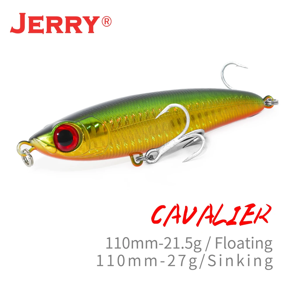 

Jerry Cavalier приманка для рыбалки карандаш плавающие на поверхности Stickbaits 21,5g 27 г морской Sub-поверхности опускается на дно тунец жесткая приманка