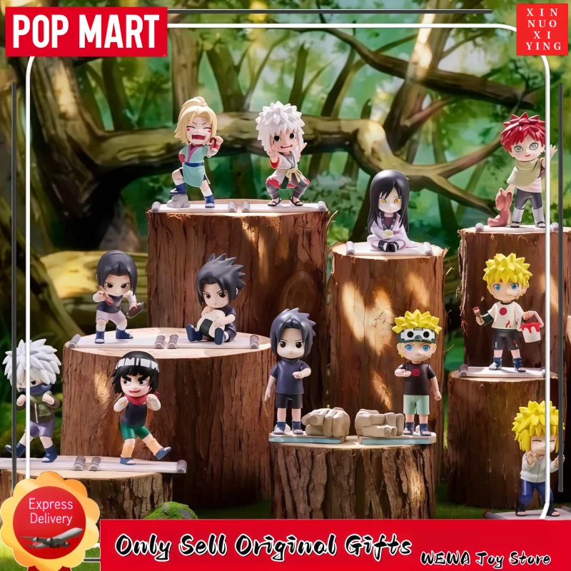 Original POP MART Shippuden Kindheits-Serie Blindbox-Figur Niedliche Anime-Schreibtischdekoration Sammlerstücke Geschenke für Anime-Fans