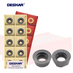 DESKAR 100% Original RPMT08T2 RPMT10T3MOE-JS RPMT1003MO-TT RDMW10T3MO-TT LF6018 LF6028 CNC Milling Inserts Lathe Cutter Carbide