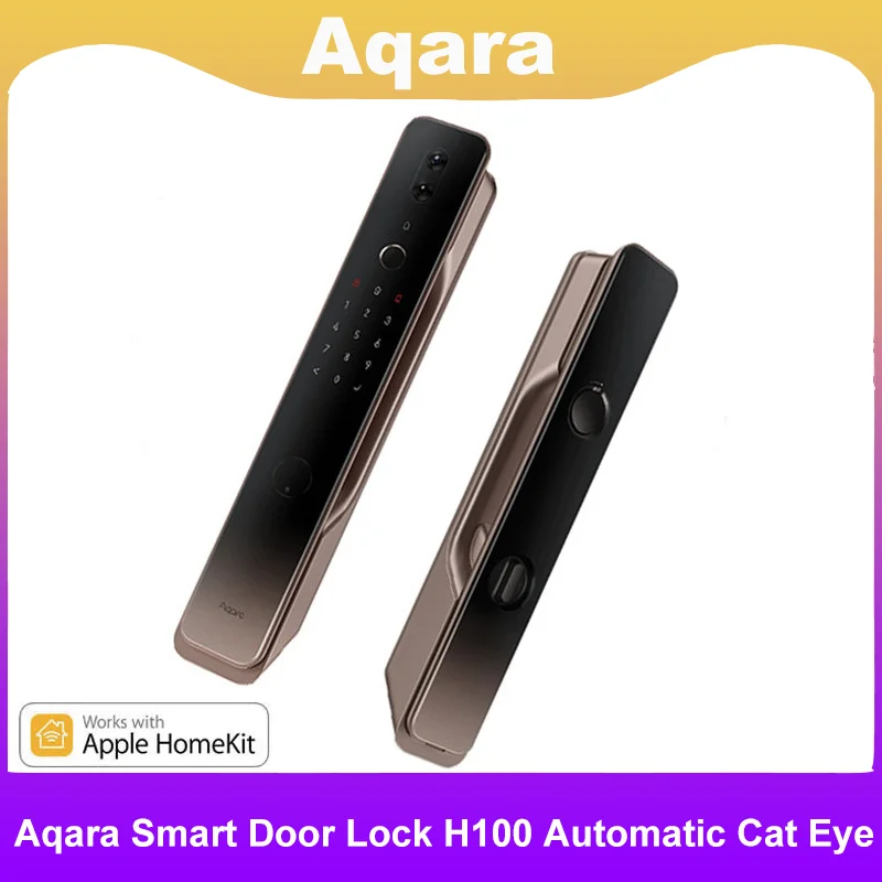 

Aqara Smart Door Lock H100 Automatic Cat Eye Zigbee /Body/Light Sensor NFC Bluetooth Fingerprint Unlock For Homekit Aqara App