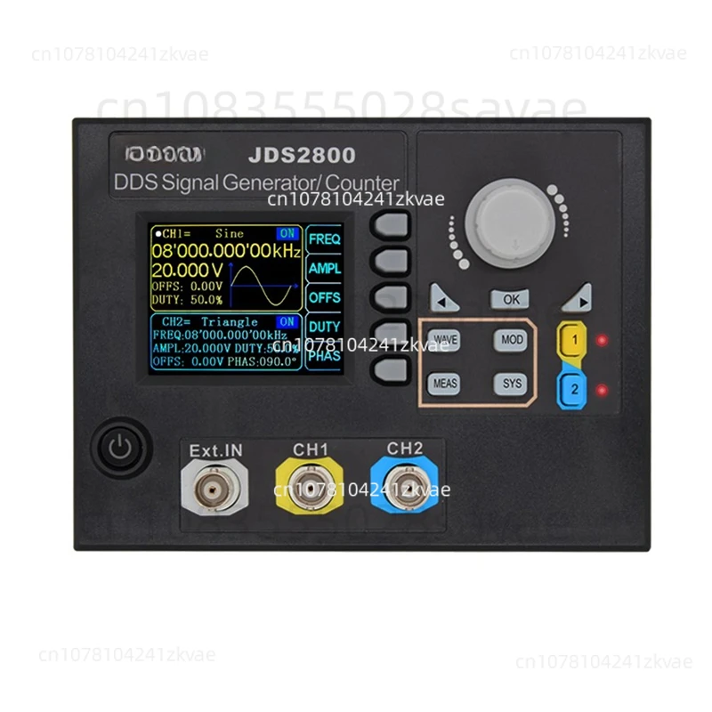 JDS2800 Full CNC Dual Channel Arbitrary Wave Signal DDS Function Signal Source Generator Frequency Meter Counter