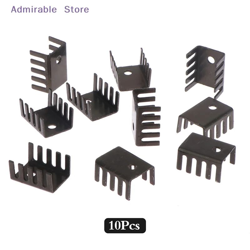 [W]10pcs TO-220 Aluminum Profile 7805 Heatsink 781 Radiator Heat Sink 19*15*10MM Aluminum Alloy Profile Cooler