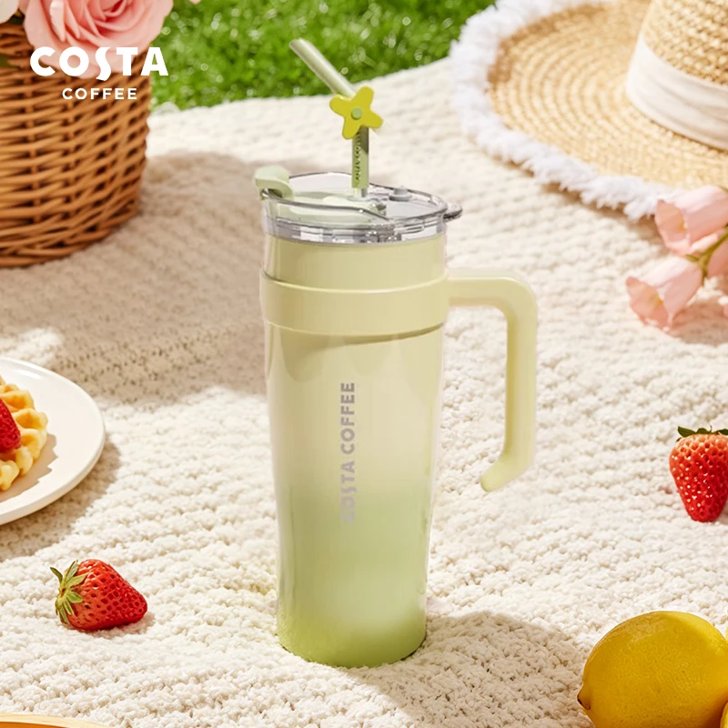 COSTA Giant Vacuum Insulated Tumbler - Blooming Fortune (Green)1.25L