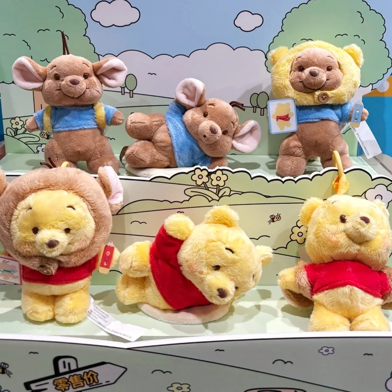 オリジナルくまのプーさん & ルー永遠の友達シリーズブラインドボックスかわいいぬいぐるみペンダントミステリーボックスアニメフィギュアおもちゃギフト ﻿