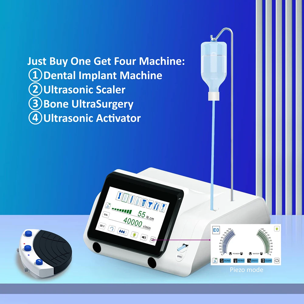 Dental Piezo Bone Surgery and Dental Implantation 2in1 Ultarsonic Activator and Scaler Multiple Function Device Dentistry Tool