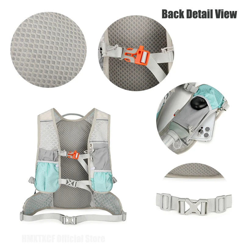 حقيبة ظهر خفيفة الوزن للجري في الهواء الطلق، حقيبة ظهر للمشي لمسافات طويلة، حقيبة ظهر للجري ماراثون قابلة للتنفس، جديدة #5