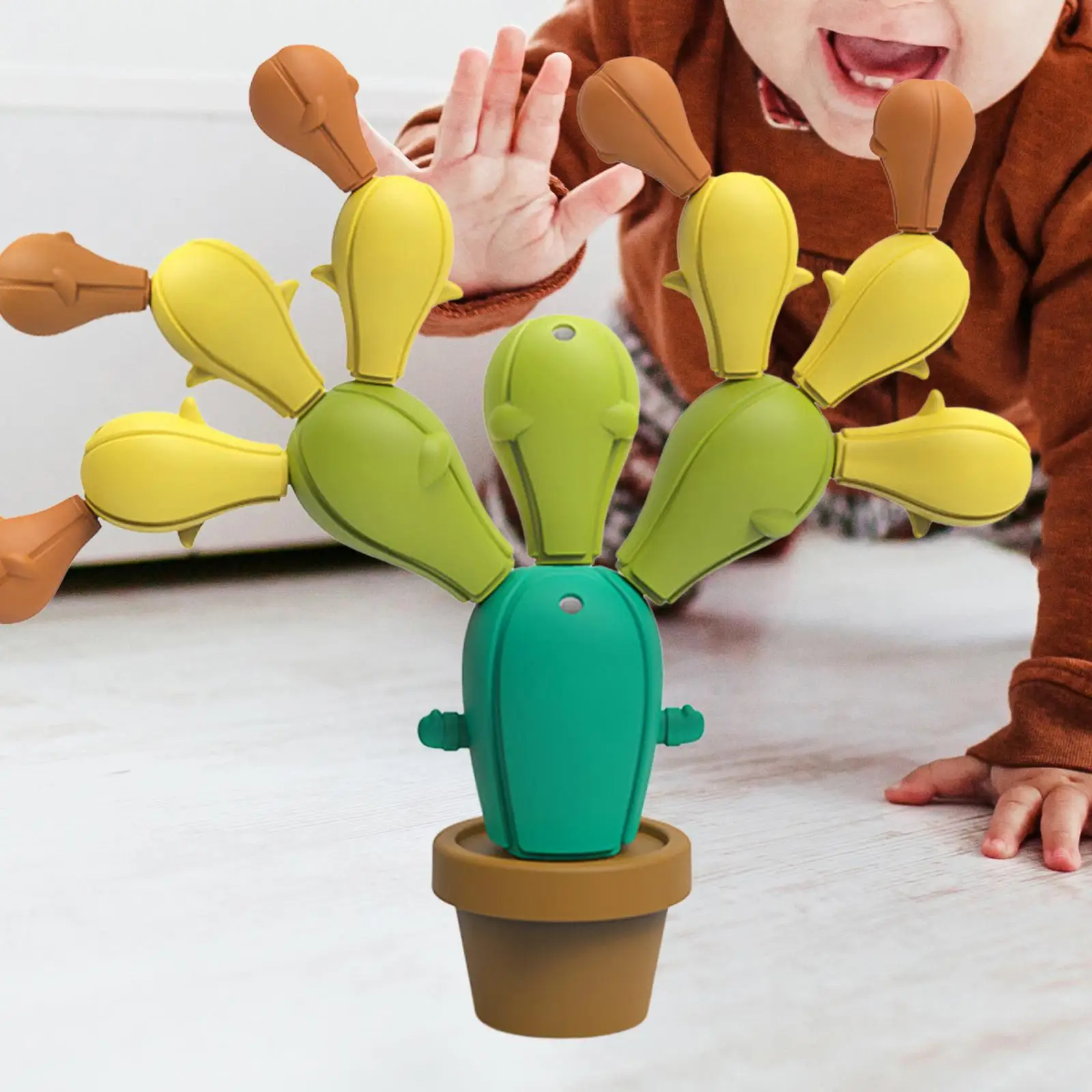 Balancing Cactus Toy Educational Toy Funny Cactus Stacking Toy for Toddlers