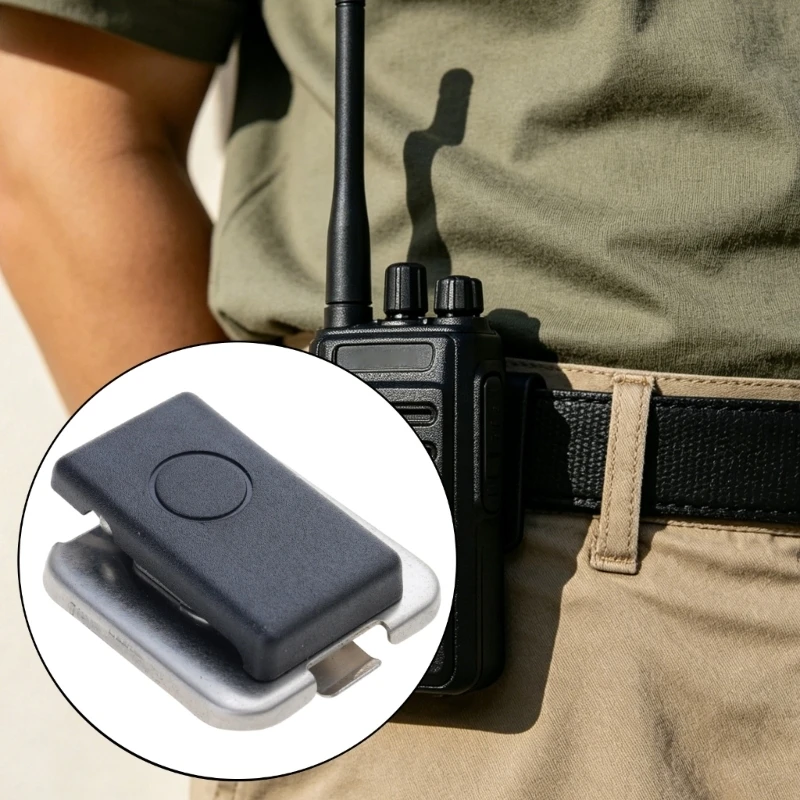  Hand Mics Belt Clip for PMMN4013A/ 4021/ 4022/ 4013/ 4051/ 4025 Two Way Radios Easy Setup Design ABS Construction