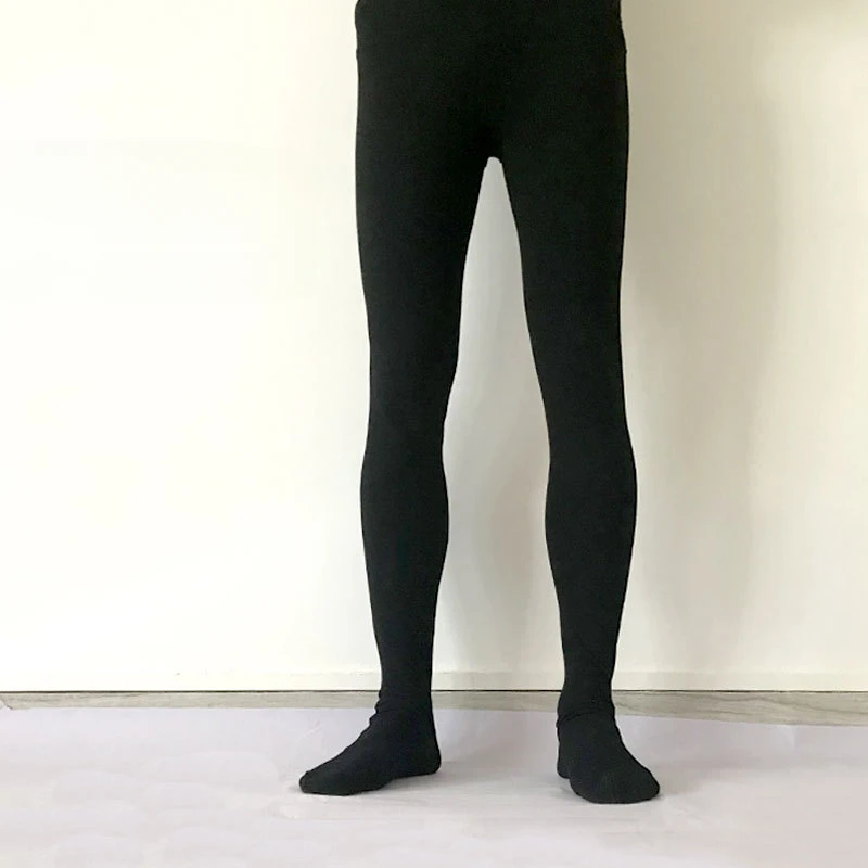 Spot Celana Latihan Tubuh Tari Dewasa Jumpsuit Celana Panjang Bawah Celana Pantyhose Balet Dansa Pria Elastis Ketat