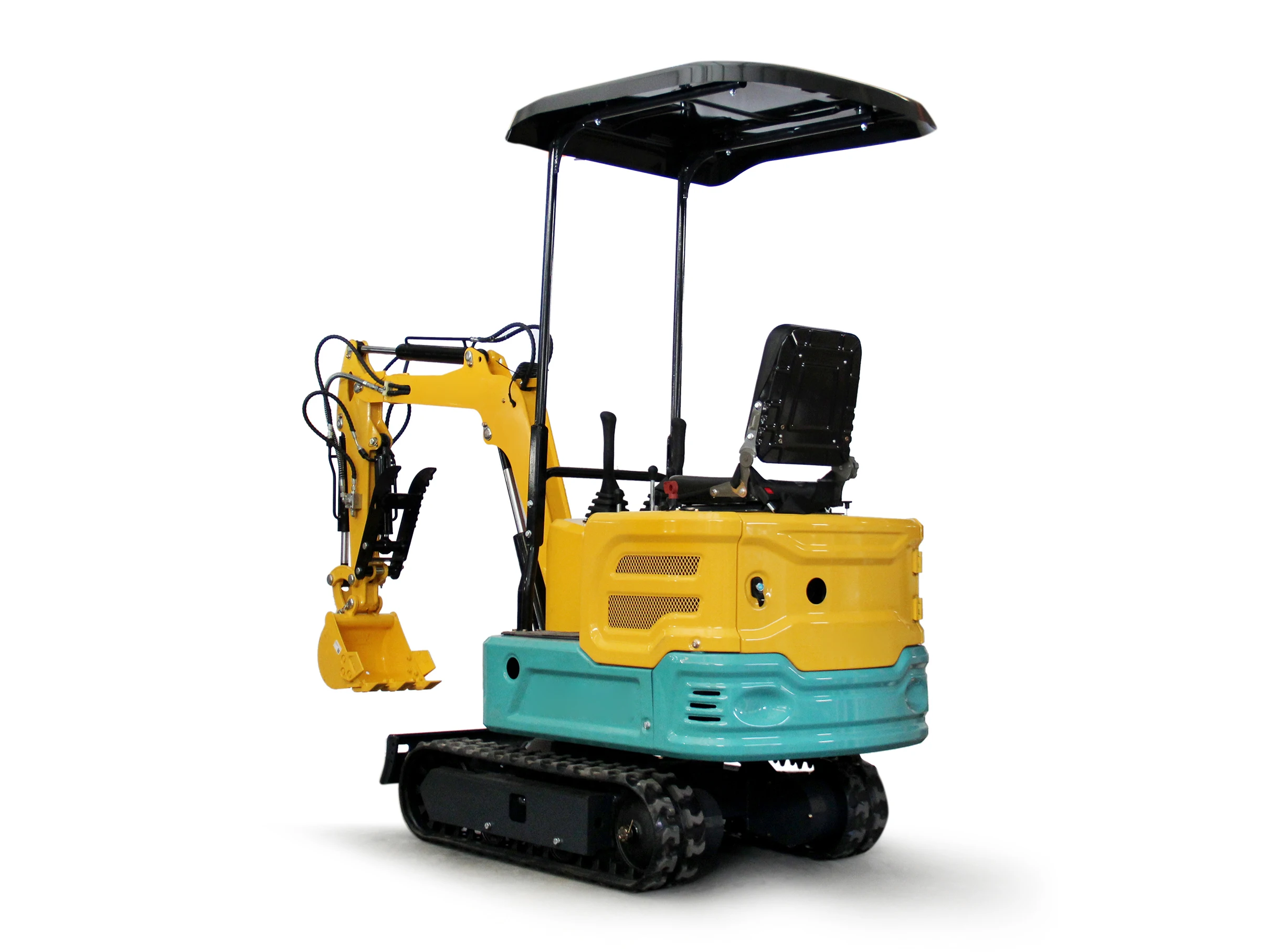 1 Ton Mini Excavator 13.5HP EPA RATO Engine Tracked Crawler Digger Robust Hydraulic System Manufacturer USA Stock Free Shipping