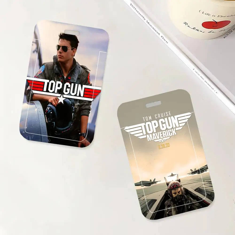 Top Gun Maverick Moive Black Lanyard Card Holders Student Meal Cards And Campus Ids School