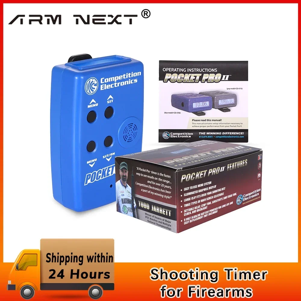 

1pcs Shooting Timer Shot Timers for Firearms Airsoft Stop Watch Steel Challenge Competition Timer Multiple Shot use with Buzzer