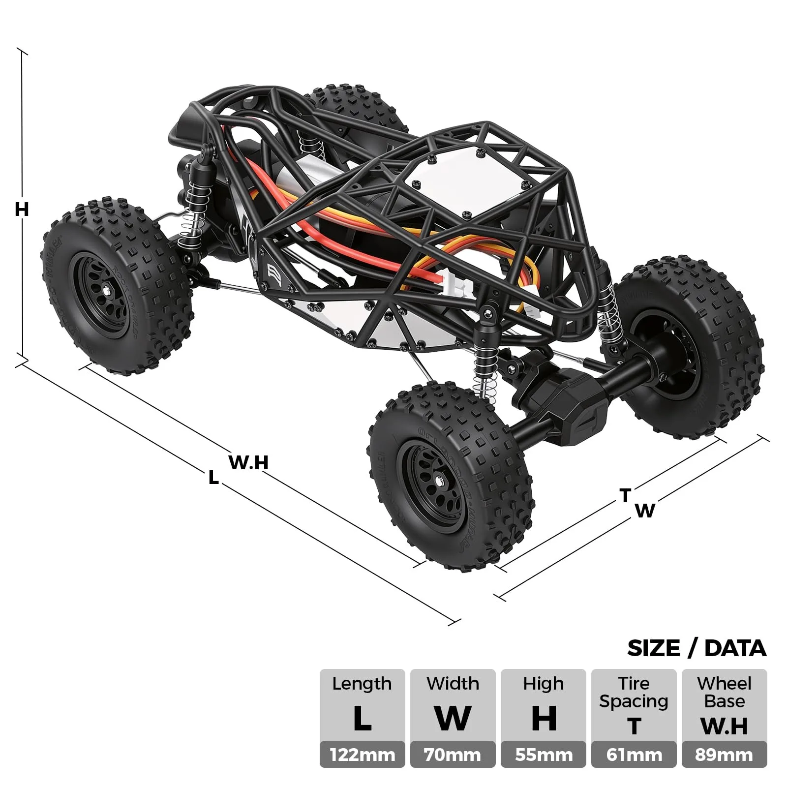 Orlandoo Hunter 1/32 Mini Pipe-Climbing Buddy RC Truck Off-Road KIT OH32X01