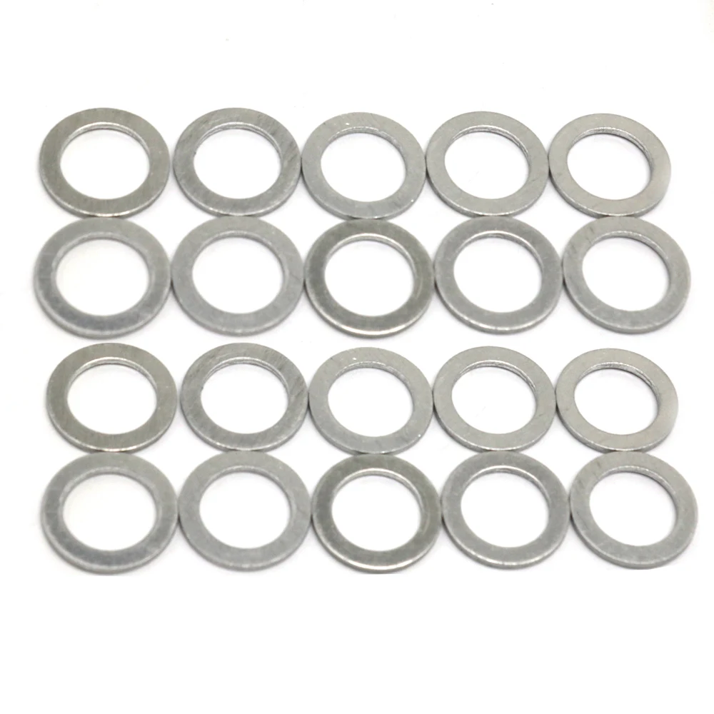 100PCS 18x26x2mm 90471-PX4-000 90471PX4000 Aluminum Transmission Oil Drain Plug Crush Washers For Honda For Acura Replacement