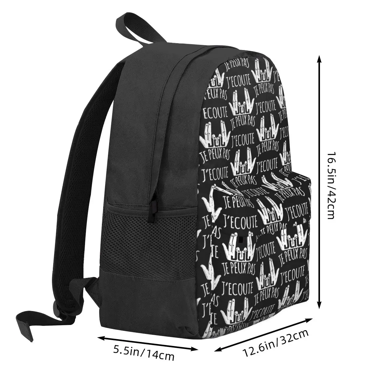 Mochilas para meninos e meninas, Mochilas Escolares Infantis, Mochila Infantil, Bolsa de Ombro para Laptop, Eu Não Posso, Estou Ouvindo JUL