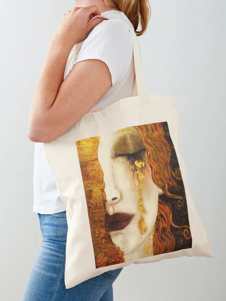 Klimt Golden Tears Tote Bag canvas tote bags Woman shopper bag bags woman 2025 cloth bag woman