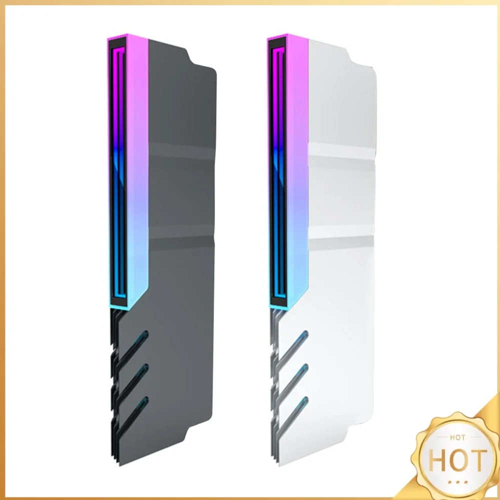 Memory Module Cooler DDR4 DDR5 Heat Cooler Radiator 5V 3PIN ARGB AURA Sync Aluminum Alloy Heat-resistance Computer Accessories
