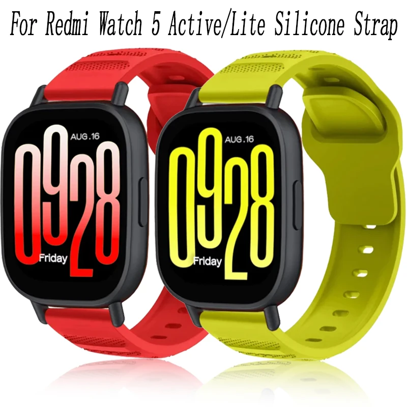 Silikonarmband für Redmi Watch 5 Active/Lite, Huawei Watch 5/4, GT4/5/6 Pro, Armband für Amazfit Active 2/Bip 6/Max