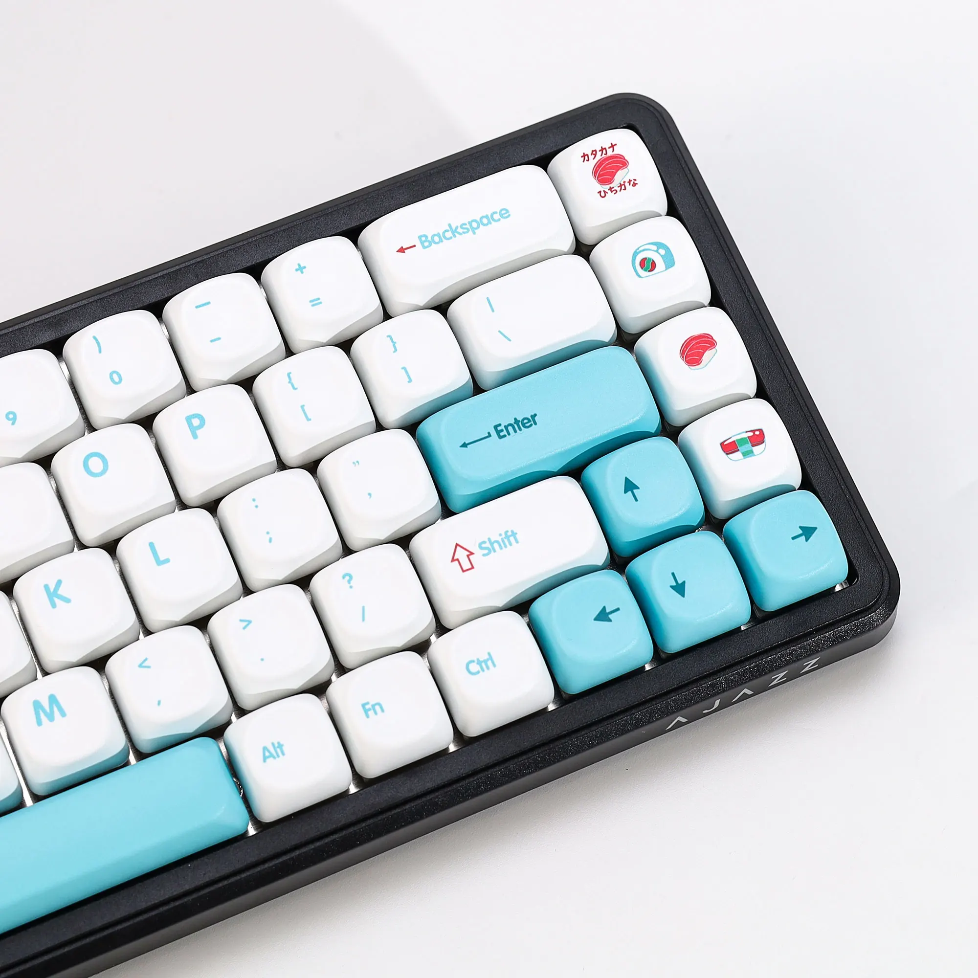 KBDiy 138 Keys Cute Sushi Theme Keycaps Custom KOA MOA Profile PBT Korean Keycap For 75 60 Magnetic Mechanical Keyboard Key Cap
