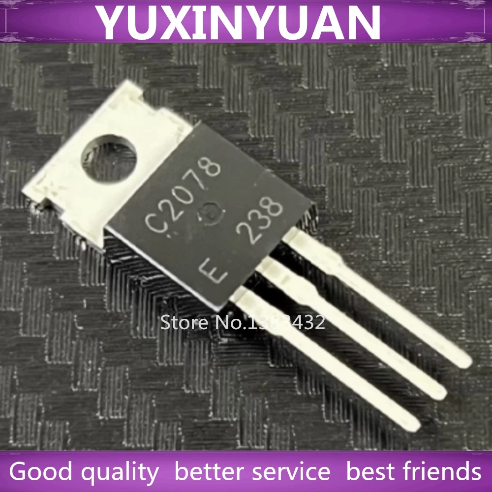 10 Uds C2078 2SC2078 3A 80V NPN canal de transistor de alta frecuencia nuevo original