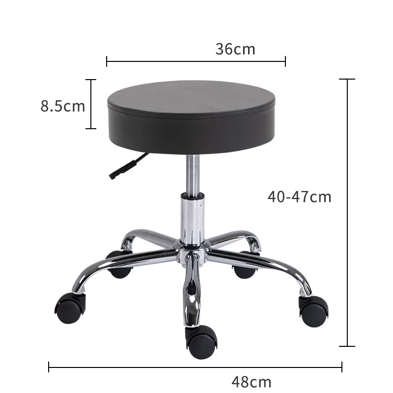Salon Barber Trolley Chairs Furniture Professional Hair Stylist Hairdressing Chairs Beauty Stool With Wheels Rotary Liftable