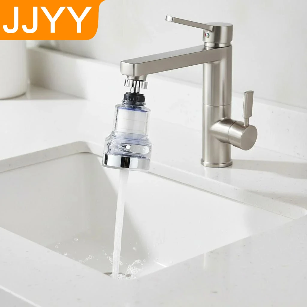 

360 ° Вращающийся аэратор для смесителя с 3 режимами, экономящий воду, с функцией создания пузырьков, насадка для кухонного крана