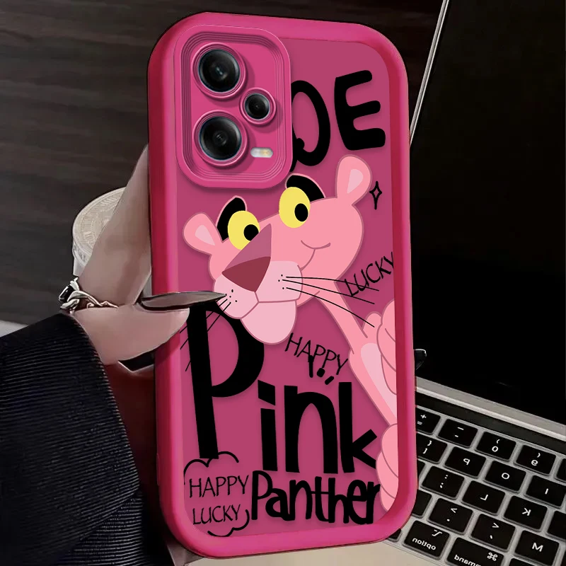 P-Pink Panthers Etui na telefon IPhone 16 15 14 13 12 11 Pro Max Mini XR XS X 7 8 Plus Miękka tylna obudowa TPU