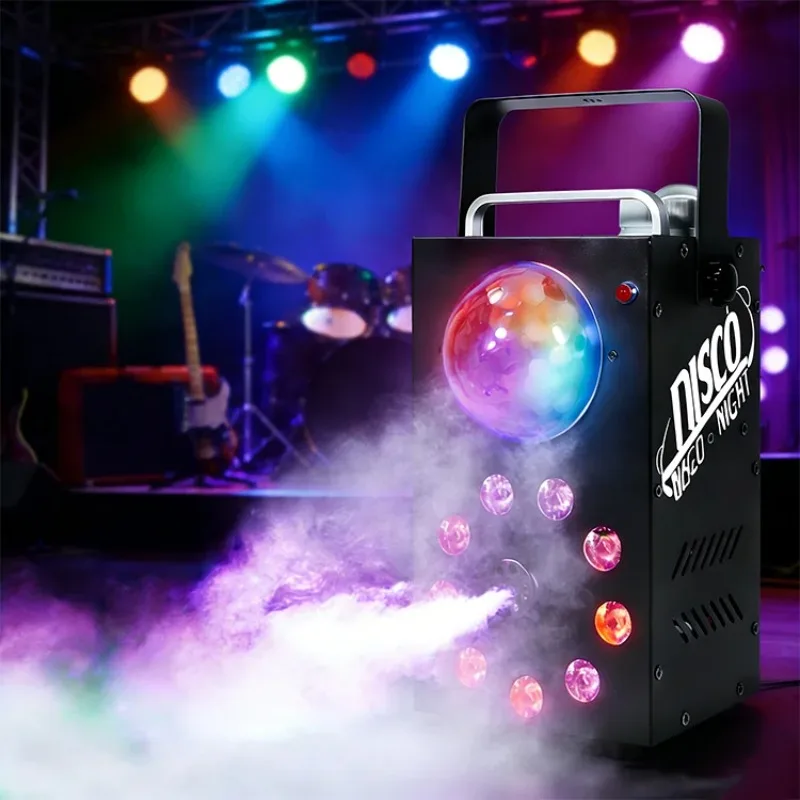 700W RGB Colorful Smoke Machine Stage Fog Generator With Wireless Remote Control 4M Spray Distance for Party Live Stream Effect